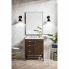 James Martin Vanities Addison 30in Single Vanity, Mid-Century Acacia w/ 3 CM Carrara White Top E444-V30-MCA-3CAR